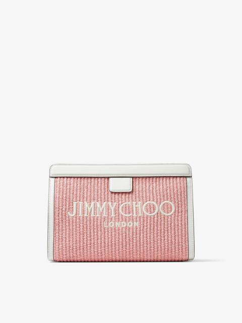 JIMMY CHOO Avenue Pouch
Paprika/Candy Pink Raffia Embroidered Pouch