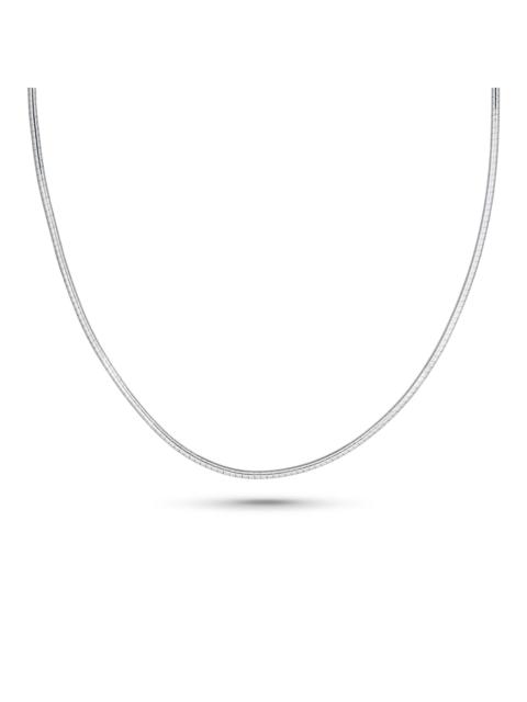 STONE AND STRAND Sterling Silver Omega Collar Necklace