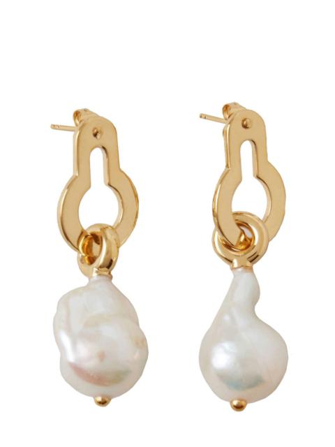 Mulberry Amberley Baroque Pearl Earrings (Gold)