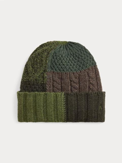 Polo Ralph Lauren Patchwork Wool-Blend Beanie