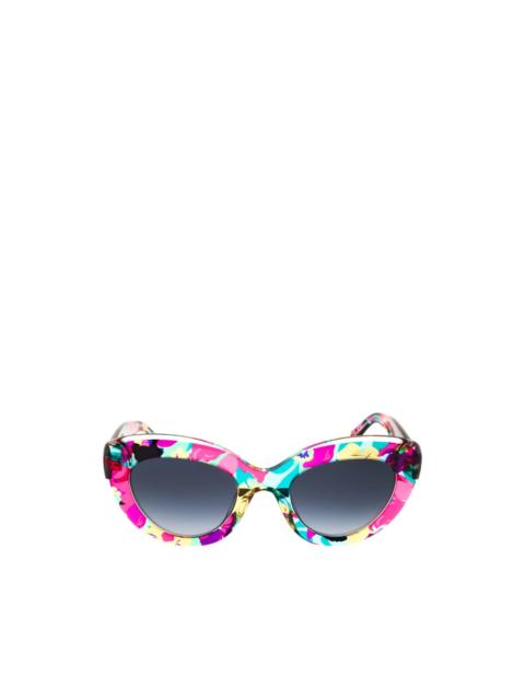 kate spade Capri floral-print cat-eye sunglasses