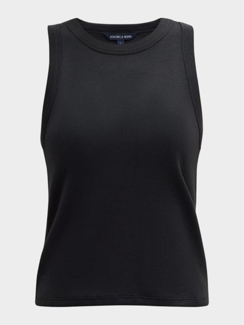 VERONICA BEARD Jordyn Cropped Tank Top