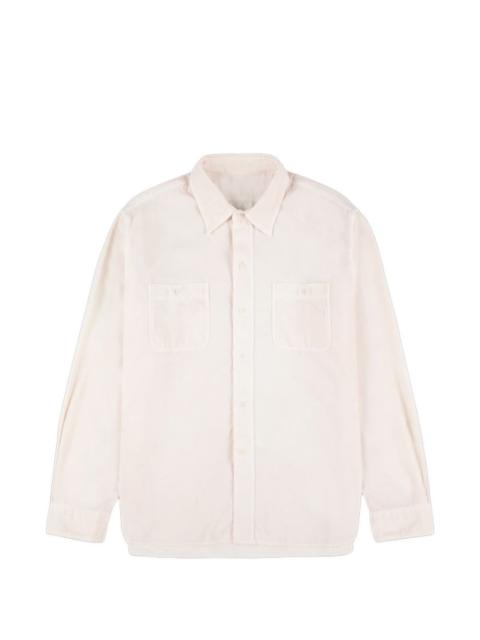 FORTELA Work corduroy patch-pocket shirt