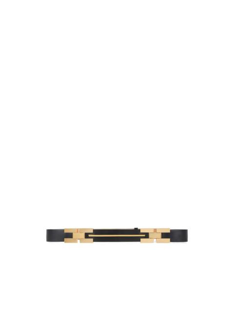 ELISABETTA FRANCHI metal plate adjustable belt