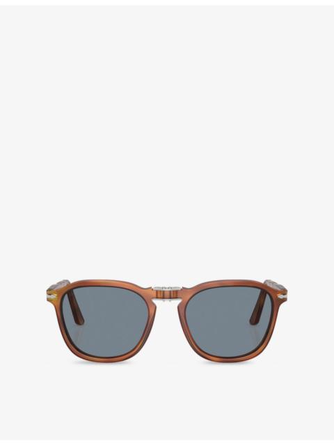 Persol PO3345S Square-Frame Tortoiseshell Sunglasses