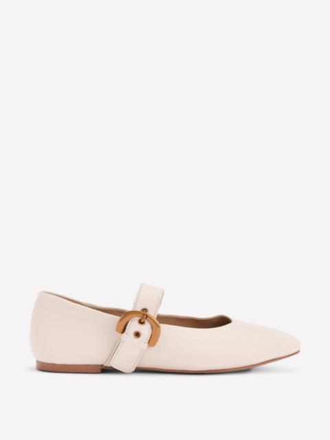 BODEN Kylie Flat Buckle Mary Janes-Ecru