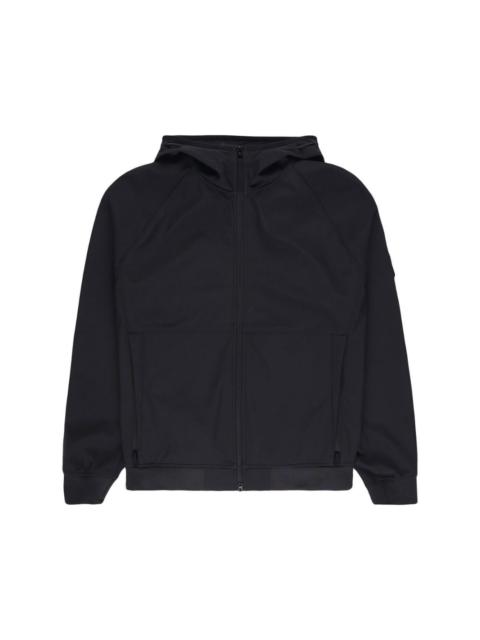 logo-patch hooded jacket