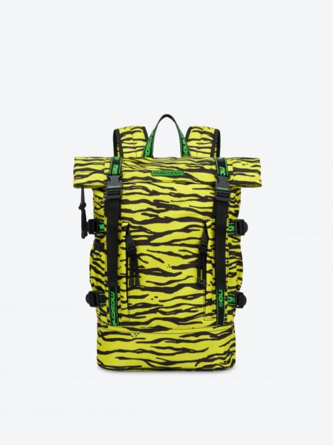 Moschino ALLOVER TIGER PRINT NYLON BACKPACK