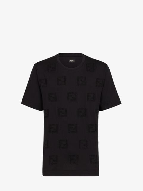 FENDI Black cotton T-shirt