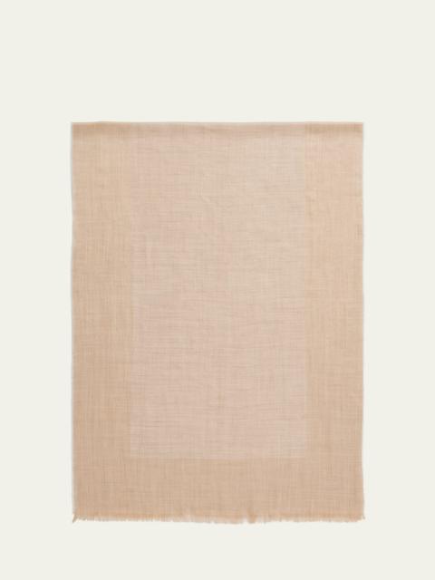 Eyelash Trim Wool Scarf