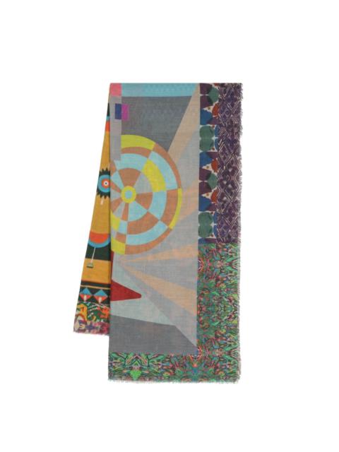 Faliero Sarti abstract-pattern scarf
