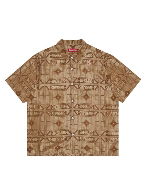 Supreme Supreme Tray Jacquard Short-Sleeve Shirt 'Tan'
