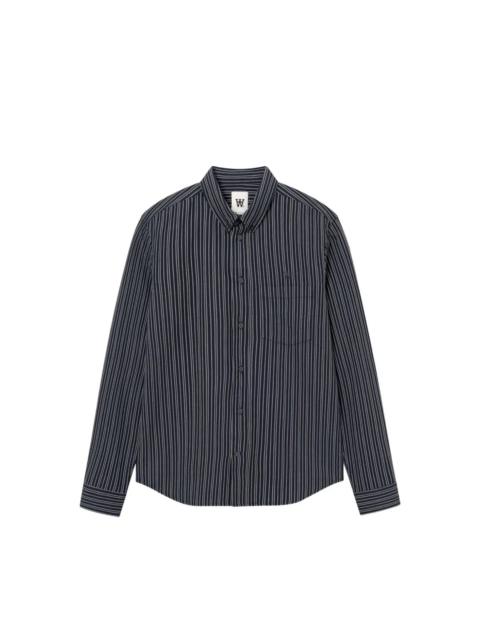 Wood Wood STRIPED BUTTON-DOWN SHIRT