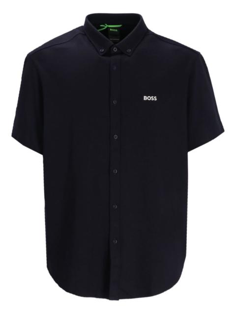 BOSS button-up short-sleeved shirt