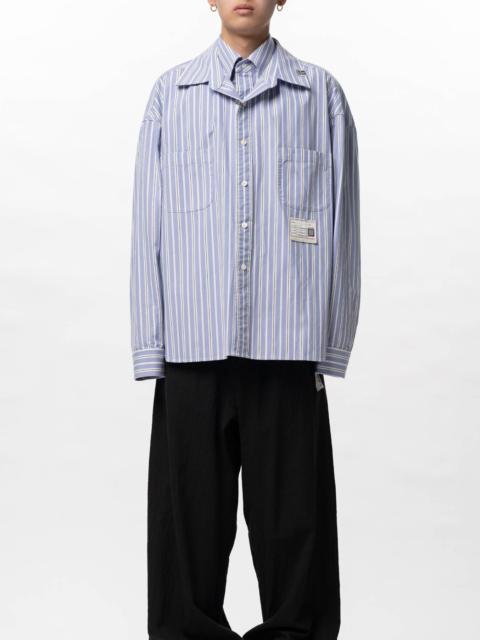Maison MIHARAYASUHIRO Front Layered Stripe Shirt