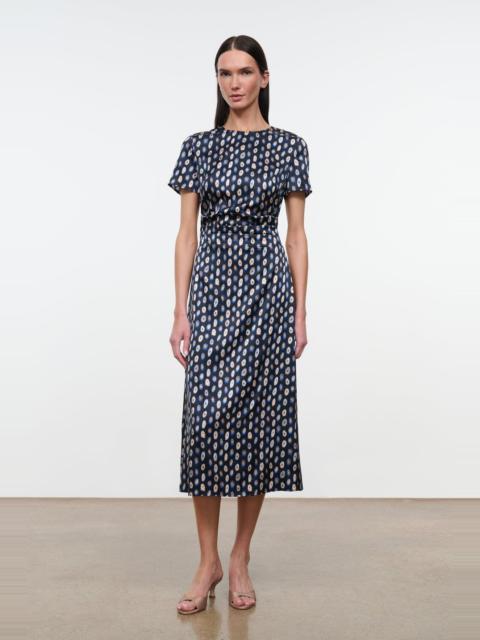 STAUD STAUD MARCEL SILK DRESS GLASSWORK