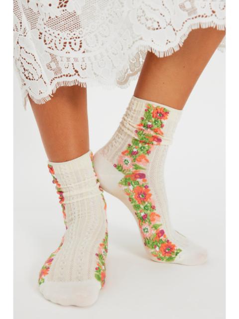 FREE PEOPLE Garden Brunch Crew Socks