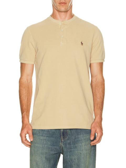 Polo Ralph Lauren Short Sleeve Garment Dyed Featherweight Mesh Henley T-Shirt