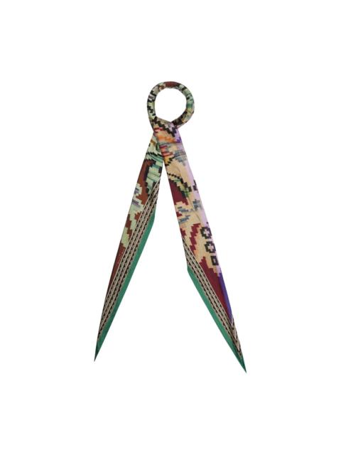Pierre-Louis Mascia geometric-pattern silk scarf