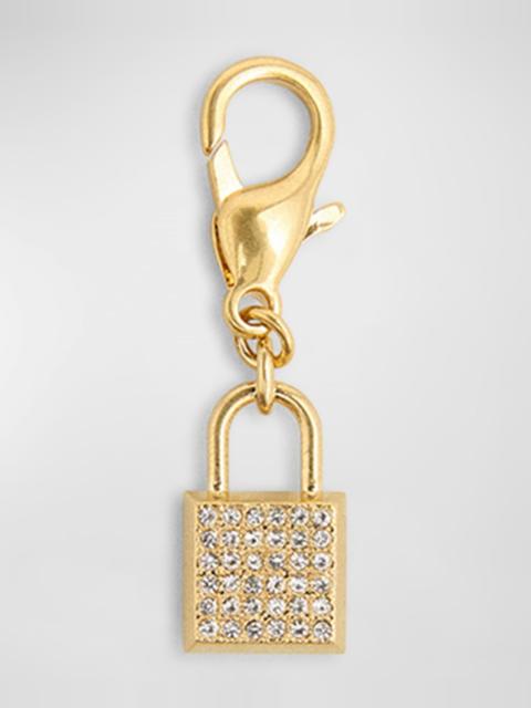 Golden Goose Crystal Padlock Charm