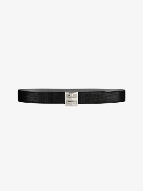 4G REVERSIBLE BELT IN LEATHER AND 4G COATED CANVAS