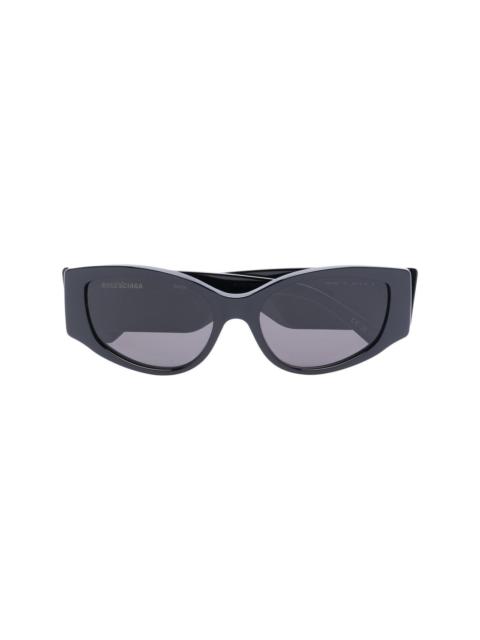 BALENCIAGA logo-print cat-eye sunglasses