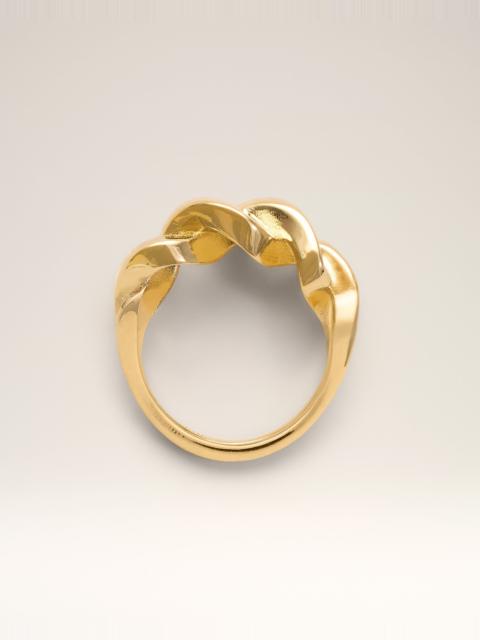 AMI Paris GOLD BRASS TRESSE RING