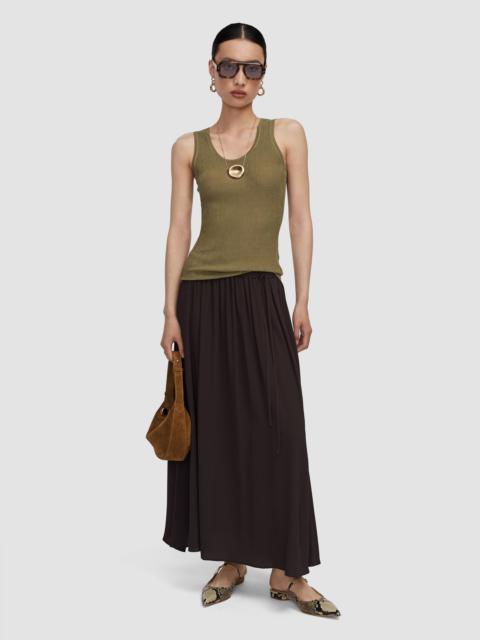 JOSEPH Elba Silk Blend Crepe Skirt