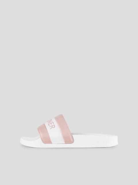 BOGNER BELIZE SLIDES IN WHITE/PINK