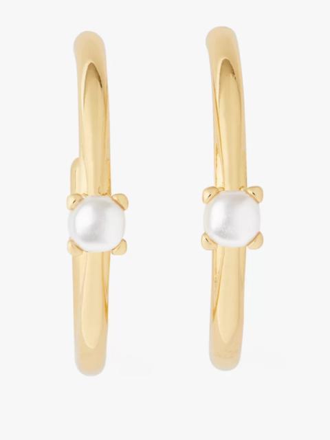 kate spade Little Luxuries Pearl Hoops