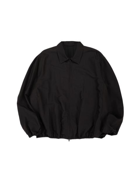 ssstein Wool Silk Collared Zip Jacket Dark Charcoal