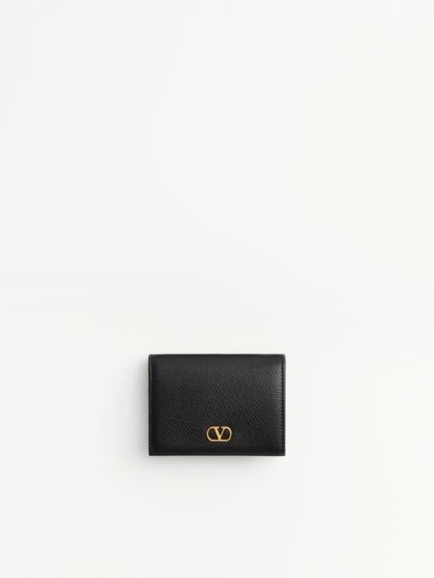 Valentino VLOGO SIGNATURE GRAINY CALFSKIN WALLET