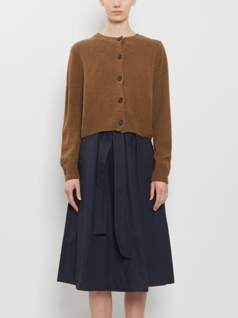 MARGARET HOWELL Cropped Merino Wool Cashmere Cardigan