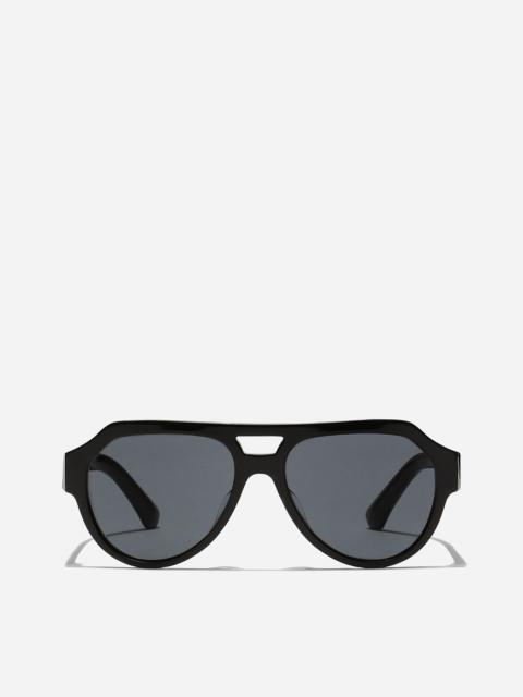 Dolce & Gabbana Mirror Logo Sunglasses
