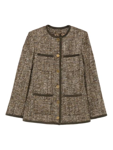 tweed-pocketed jacket