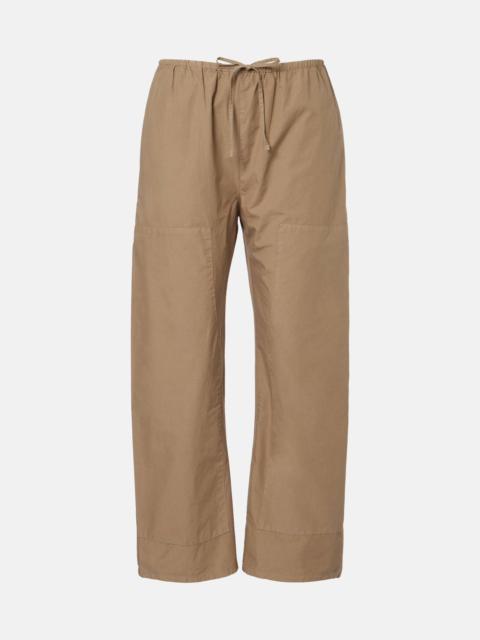 LESET Kyoto cotton wide-leg pants