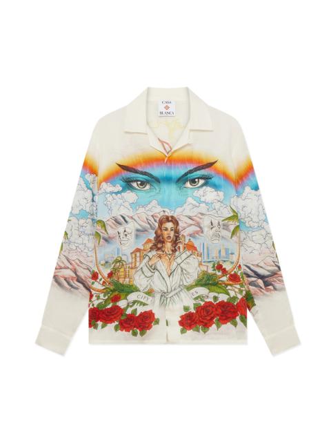 CASABLANCA Chateau Marmont Linen Shirt | Casablanca Paris