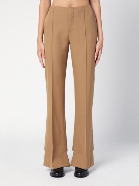 Chloé Beige asymmetrical wool trousers