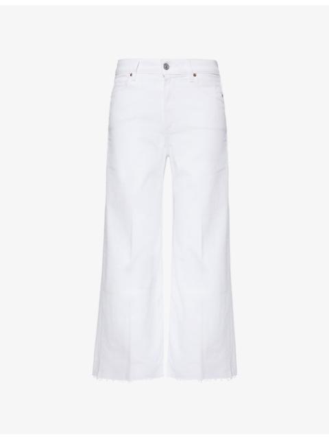 PAIGE Anessa Ankle Wide-Leg Denim Jeans
