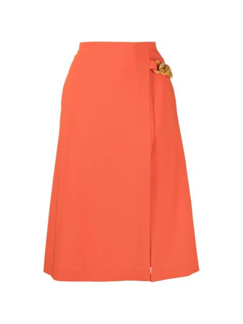 Stella McCartney Falabella chain A-line skirt
