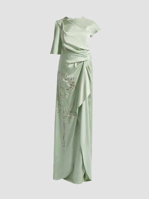 Erdem SHORT SLEEVE ASYMMETRIC GOWN