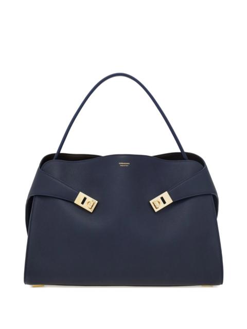 FERRAGAMO large Hug leather shoulder bag