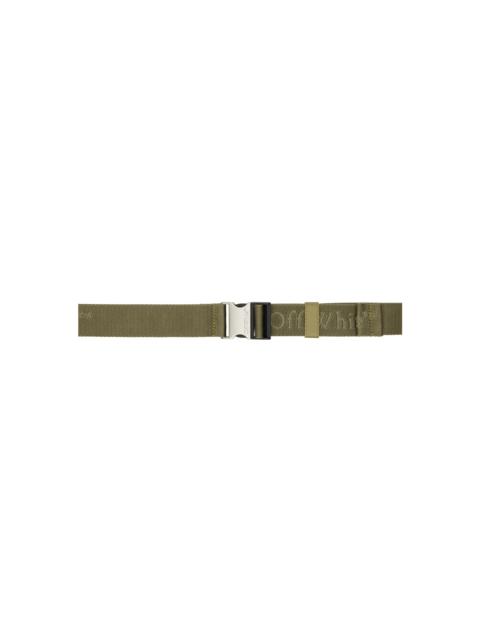 Off-White Khaki Tuc Long Tape 35 Belt