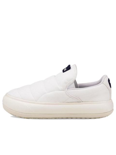 PUMA (WMNS) PUMA Suede Mayu Slip-On Canvas 'White Marshmallow' 385595-02