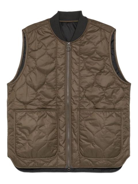 Barbour quilted zip-up vest