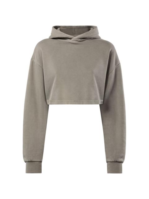 Classics drop-shoulder cropped hoodie