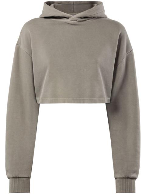 Classics drop-shoulder cropped hoodie