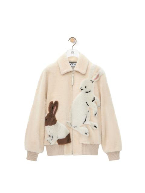 Loewe Zip-up jacket in shearling