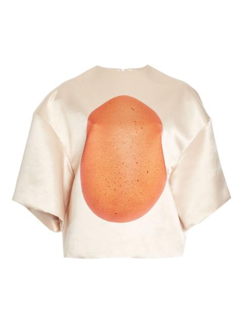 A.W.A.K.E. MODE egg-print  blouse