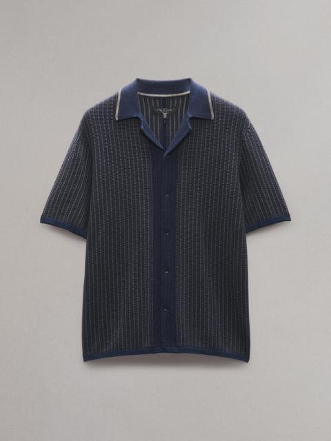 rag & bone Harvey Knit Camp Shirt